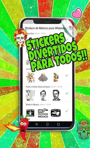 Stickers de México  para WhatsApp - WAStickerApps 4