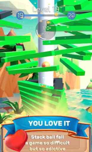 The Stack Tower : Ball Fall game 3d stick blocks ☄ 4