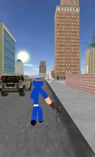 US Police Ninja Stickman Rope Hero Gangstar Crime 3
