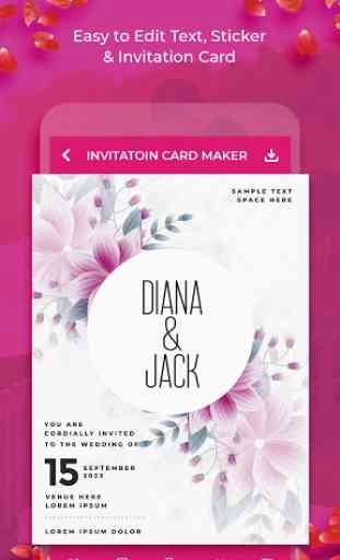 Wedding Invitation Card Maker - Creator (RSVP) 4