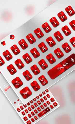 White Red Keyboard 1