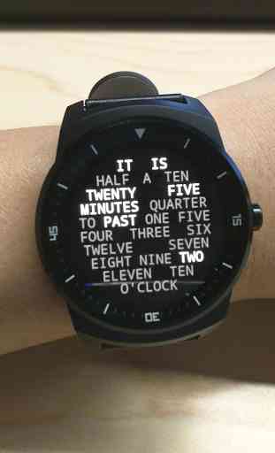 Word Clock Watch Face 3