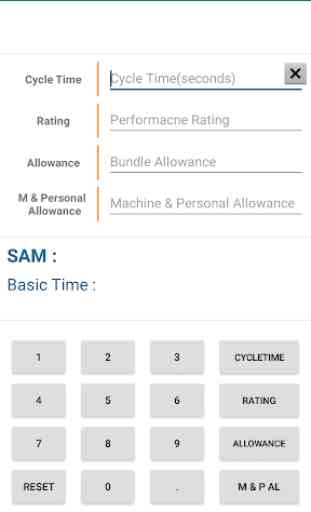 Apparel SAM Calculator 2