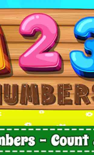 Aprende números para niños - 123 juegos de contar. 1