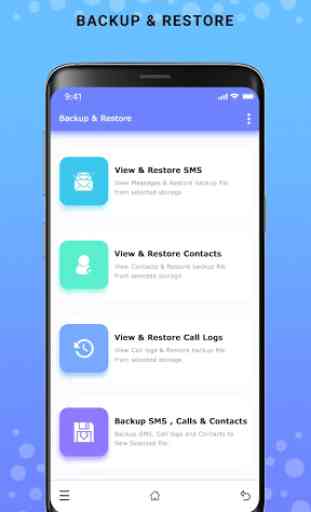 Backup and Restore - SMS, Contacts & Call Log 1