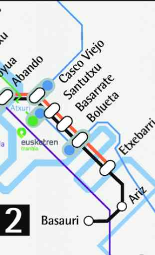 Bilbao Metro Map 3