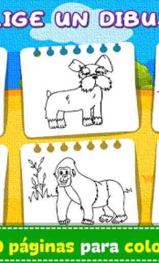 Colorea y Aprende - Animales - Juegos para niños 2