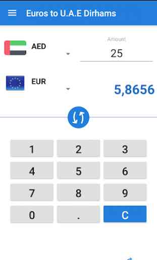 Euro a Emiratos Árabes Unidos / EUR a AED 2