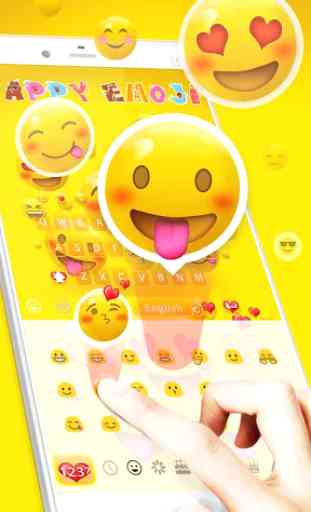 Feliz Emoji teclado 3