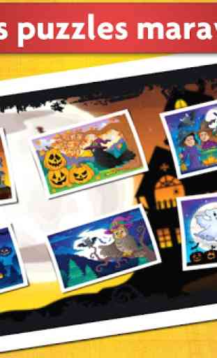 Juego de Halloween - Puzzle para niños  1