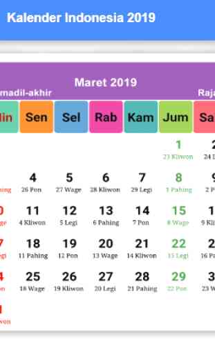 Kalender 2019 Terlengkap 3