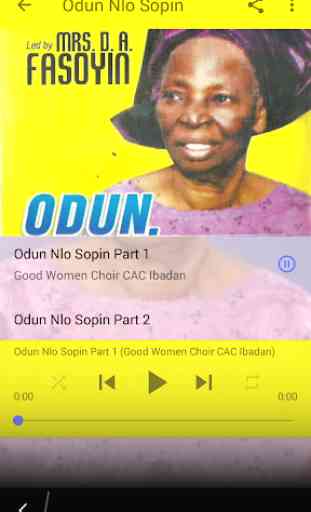 Mama D.A Fasoyin (CAC Good Women Choir) 1