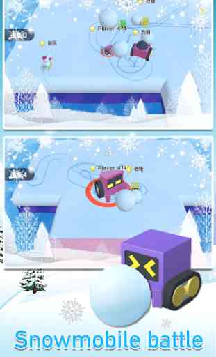 Snowmobile Battle-fun snowball collision .IO Games 1