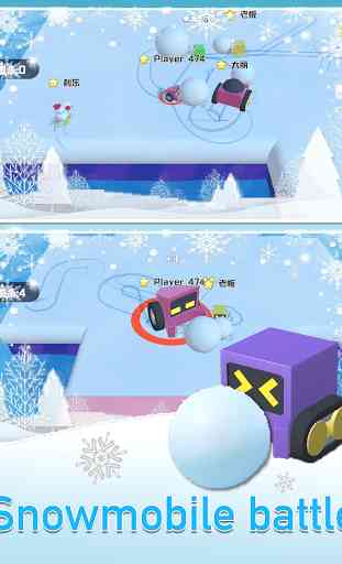 Snowmobile Battle-fun snowball collision .IO Games 4