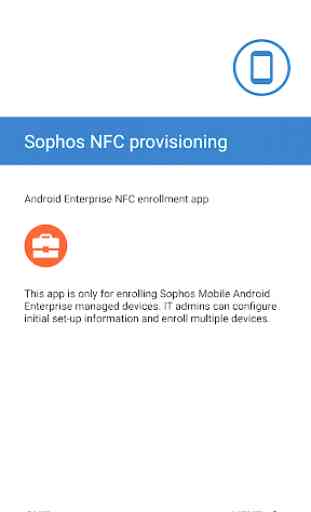 Sophos NFC Provisioning 2