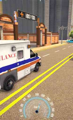 Stickman Rescate Ambulancia Conducir 3