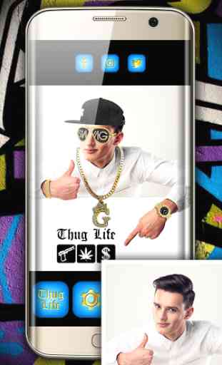 Thug Life Foto Pegatinas: Gangster Foto Editor 4