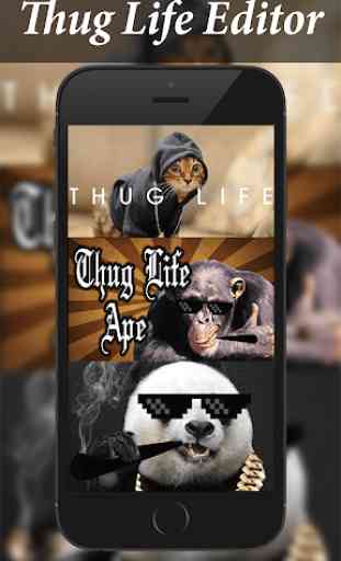 THUG LIFE Photo Sticker Art Design 1