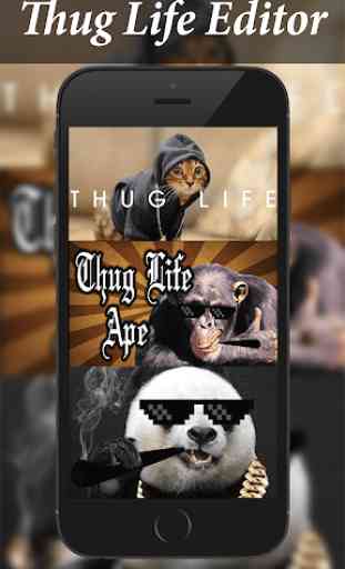 THUG LIFE Photo Sticker Art Design 3