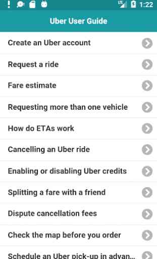 User Guide for Uber 1