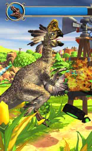 Wild Dino City Rampage: T-Rex Simulator 3