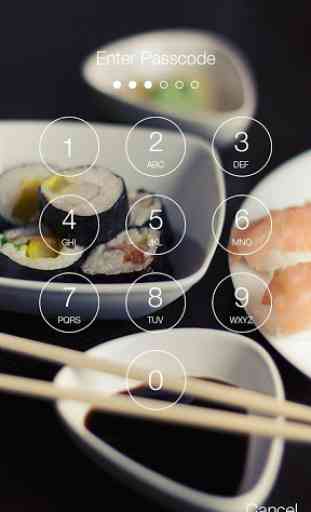 Barras de Sushi Rolls Screen Lock 2