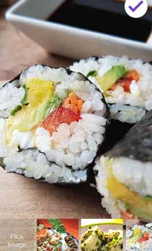 Barras de Sushi Rolls Screen Lock 3