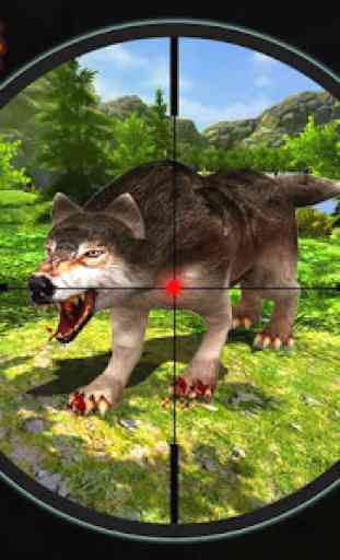 caza salvaje lobo animales francotirador 3d 1