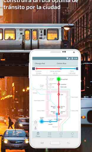 Chicago Guía de Metro y interactivo mapa 2