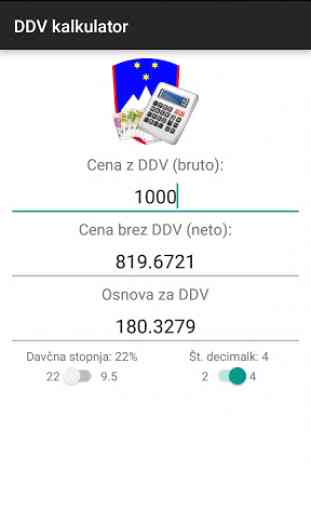 DDV kalkulator 1