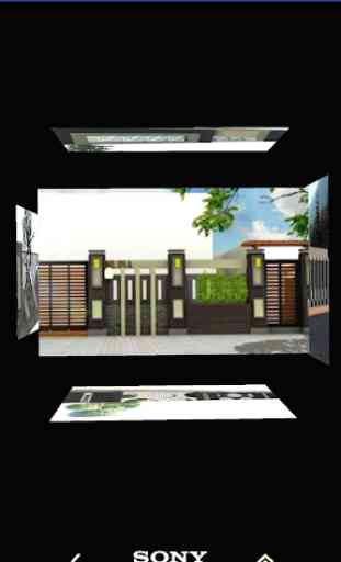 diseño minimalista de la cerca de la casa 1