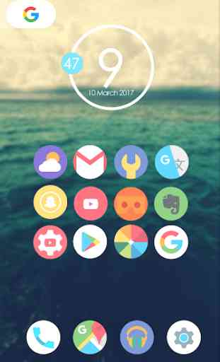 Flat Moon - Icon Pack 3
