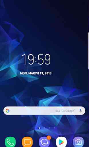 Galaxy S9 Plus Digital Clock Widget App 2