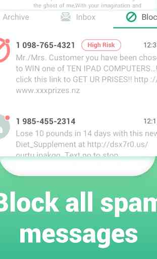 Green Phone—SMS & dialer， Spam & robocall Blocker, 2