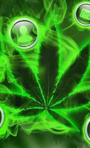 Green Weed Rasta Smoke Theme 2