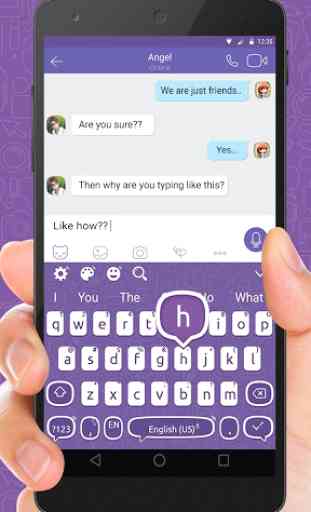 Keyboard Theme for Vibr message 1