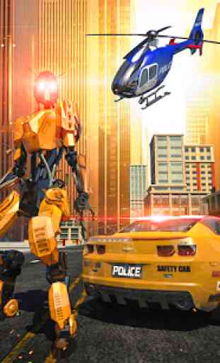 Police War Robot Superhero: juegos de robots volad 1