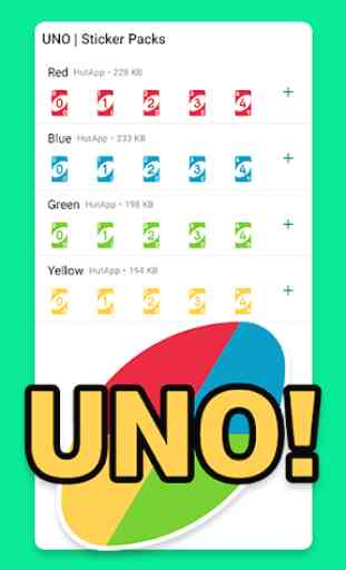 Stickers de UNO para WhatsApp WAStickerApps 1