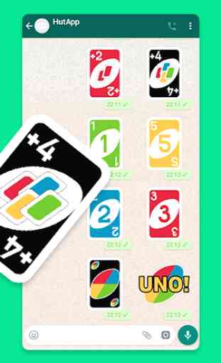 Stickers de UNO para WhatsApp WAStickerApps 2