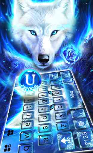 Surreal Wolf Tema de teclado 2