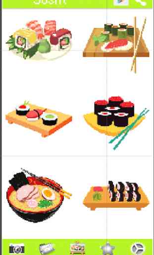Sushi Bar Color By Number Sushi Rolls 4