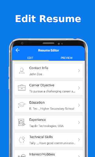 Top Resume Pdf Builder for freshers and experience 1