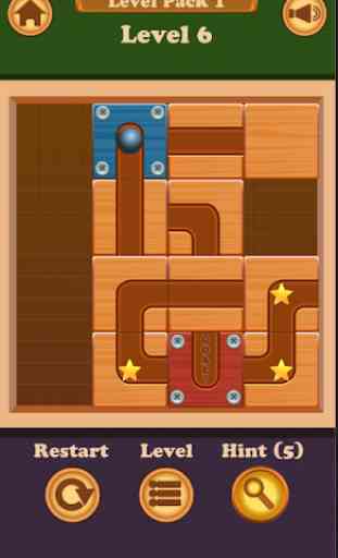 Unblock Roll Ball Puzzle - Free puzzle game. 2