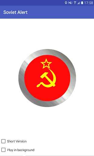 USSR Soviet Alert - Communism Button 2