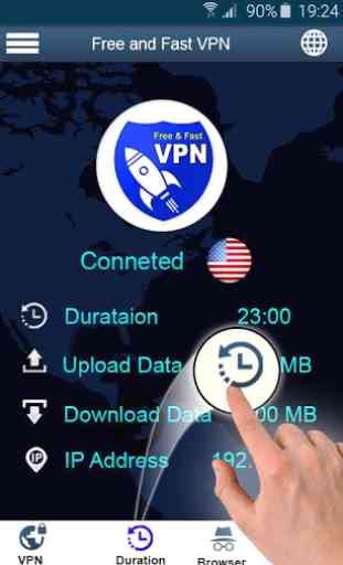 VPN rápido - Gratis Ultra rápido, seguro, 3