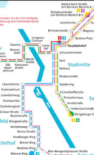 Wurzburg Tram Map 2