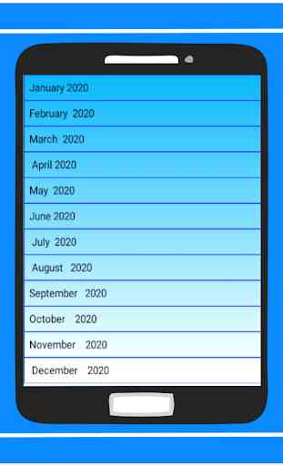 Calendar in English 2020 Free 2