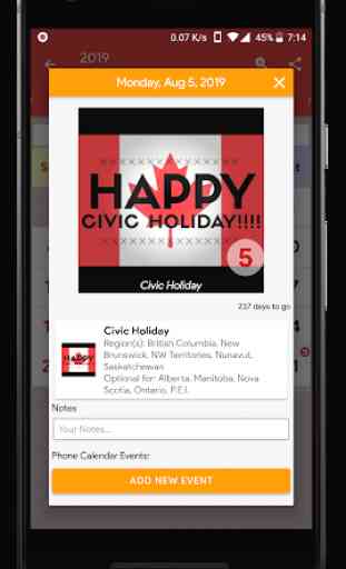 Canada Calendar - Holiday & Note (Calendar 2020) 3