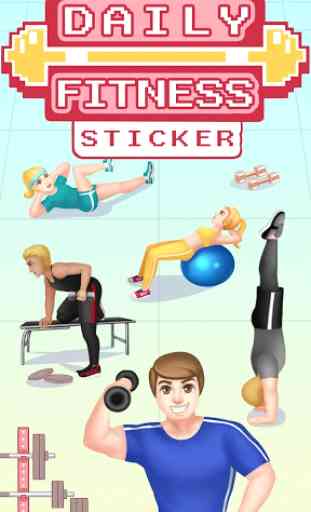 Cool Fitness Gym Emoji Sticker 1