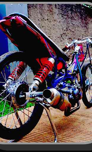 Diseño de la motocicleta Drag Racing 1